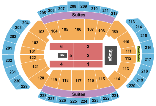 T-Mobile Center Trans-Siberian Orchestra Seating Chart